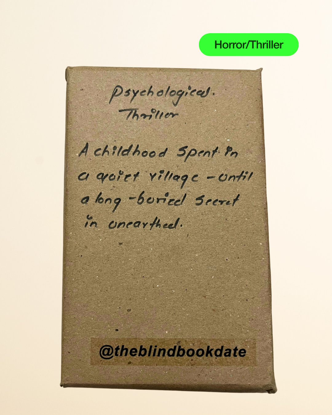 TBBD #WorldBookDay : Thriller